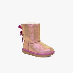 Ugg Bailey Bow II Shimmer Klassiska Stövlar Barn Bruna/Rosa (857963CNQ)